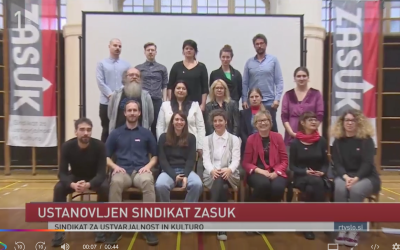 RTV: Ustanovljen kulturniški sindikat Zasuk